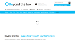 Desktop Screenshot of beyondthebox.com.au