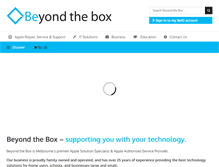 Tablet Screenshot of beyondthebox.com.au